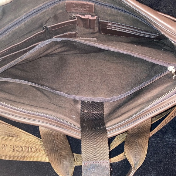 Dolce & Gabbana Tan Leather Briefcase - Picture 9 of 15